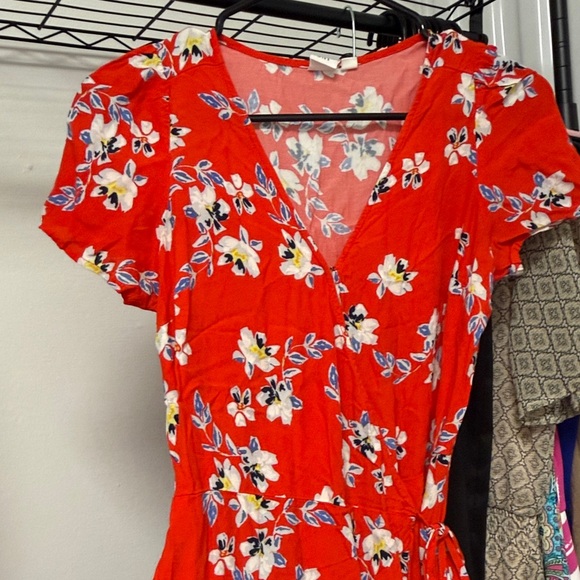 Gap Women's Floral Wrap Spring Dress size XS - Picture 4 of 7